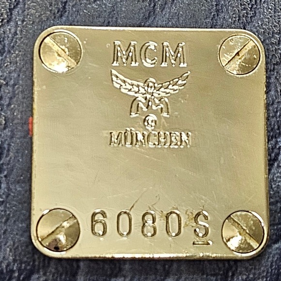 MCM Fursten Visetos Belt Bag Navy Red Coated Canvas Waist Pack MUL9AJV62VS001 - Picture 8 of 16